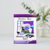 Happy Day Dad Briefkaart (Staand voorkant)