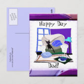 Happy Day Dad Briefkaart (Voorkant / Achterkant)