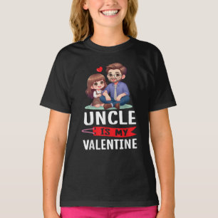 Happy Day Family Lover Uncle is mijn Valentijn T-shirt