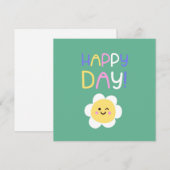 Happy Day Feestdagenkaart (Voorkant / Achterkant)