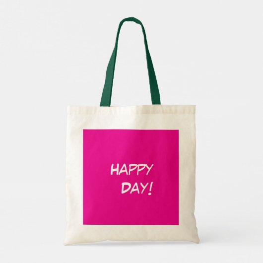 Happy Day Fractal Budget Canvas tas (Achterkant)