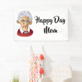 Happy Day, mama Moederdag Humor Spandoek (Insitu)