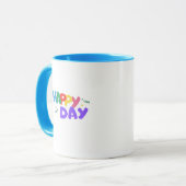 "Happy Day" mok voor kinderen (Voorkant links)