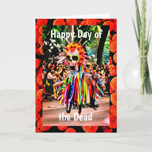 Happy Day of the Dead Skeleton, 5" x 7" Kaart (Voorkant)
