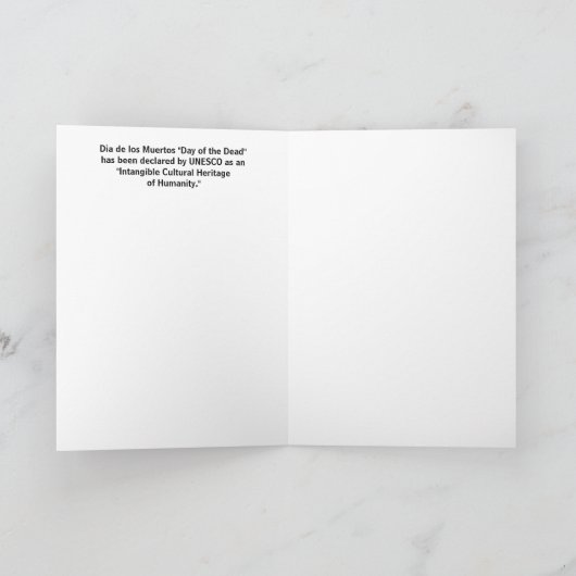 Happy Day of the Dead Skeleton, 5" x 7" Kaart (Binnen)