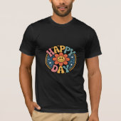 Happy Day Smiley Flower T-shirt (Voorkant)