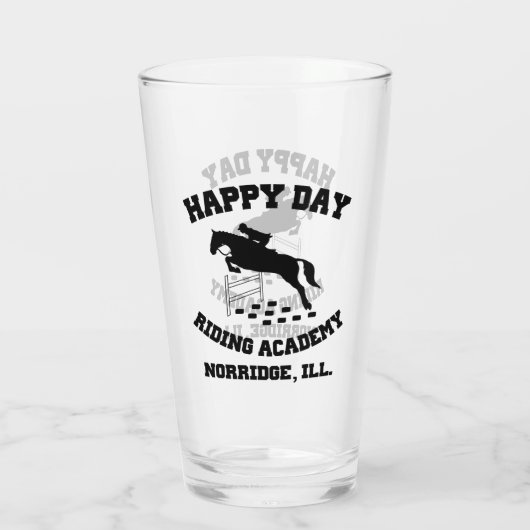 Happy Day Stables, Riding Academy, Norridge, IL Glas (Achterkant)