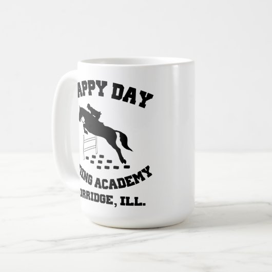Happy Day Stables, Riding Academy, Norridge, IL Koffiemok (Voorkant links)