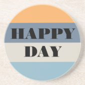 Happy Day Zandsteen Onderzetter (Voorkant)