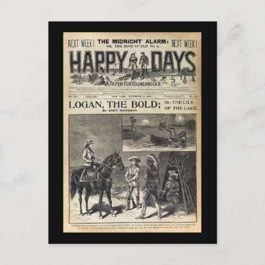 Happy Days A Paper for Young and Old 1905 Briefkaart (Voorkant)