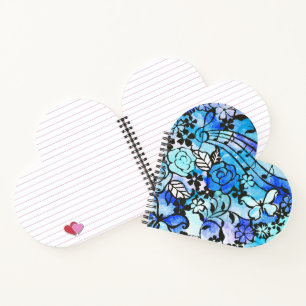 Happy Days are Here Again Heart Spiral Notitieboek