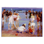 Happy Days at the Beach (door E.H. Potthast) Groot Cadeauzakje (Achterkant)