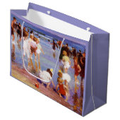 Happy Days at the Beach (door E.H. Potthast) Groot Cadeauzakje (Voorkant Gekanteld)