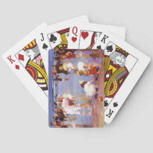 Happy Days at the Beach (door E.H. Potthast) Pokerkaarten