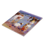 Happy Days at the Beach (door E.H. Potthast) Tegeltje (Zijkant)