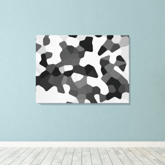 Happy Days B&W by RRW 2025 Canvas Afdruk (Insitu (Houten vloer))