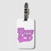 Happy Days Bagagelabel (Voorkant (verticaal))