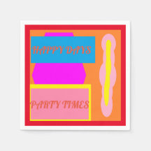 Happy days feesttijd gemengde kleuren logo