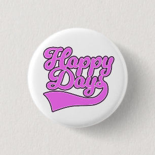 Happy Days Ronde Button 3,2 Cm