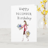 HAPPY ***DECEMBER *** DAG voor **HER* KAART (Gele Bloem)