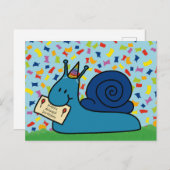 Happy delayed birthday postcrossing briefkaart (Voorkant / Achterkant)