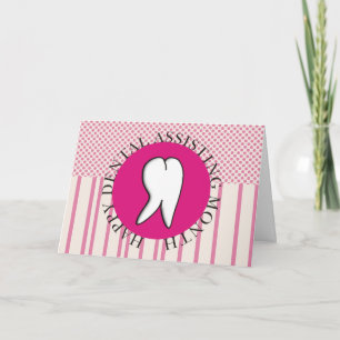 Happy Dental Assistant-maandkaart Bedankkaart