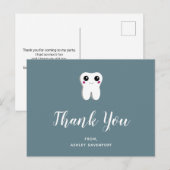 Happy Dental Tooth-glimlach Briefkaart (Voorkant / Achterkant)