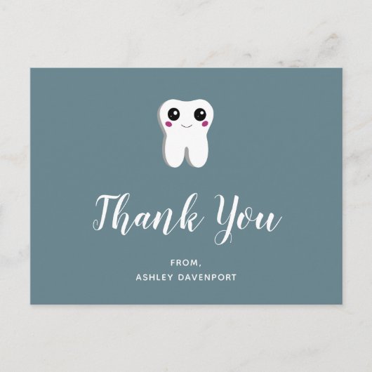 Happy Dental Tooth-glimlach Briefkaart (Voorkant)