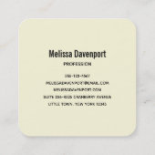 Happy Dental Tooth-glimlach Vierkante Visitekaartje (Achterkant)