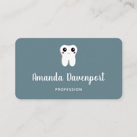 Happy Dental Tooth-glimlach Visitekaartje (Voorkant)
