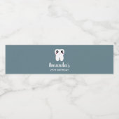 Happy Dental Tooth glimlachend Birthday Waterfles Etiket (Enkel label)