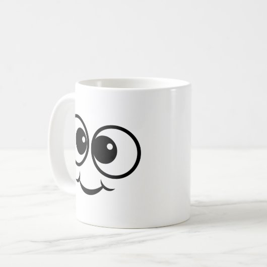 Happy Derp Face Coffee-Mok Koffiemok (Voorkant links)