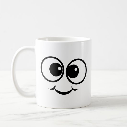 Happy Derp Face Coffee-Mok Koffiemok (Links)