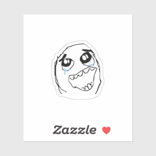 Happy Derp Meme Sticker (Vel)