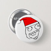 Happy derp santa - meme ronde button 5,7 cm (Voorkant /achterkant)