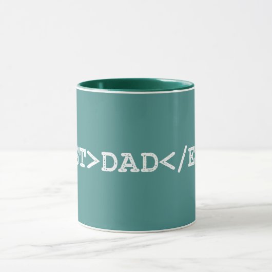 Happy Developer Fathers Day - Beste pa Ever Stamp Mok (Midden)