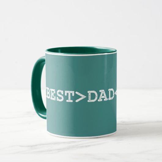 Happy Developer Fathers Day - Beste pa Ever Stamp Mok (Voorkant links)