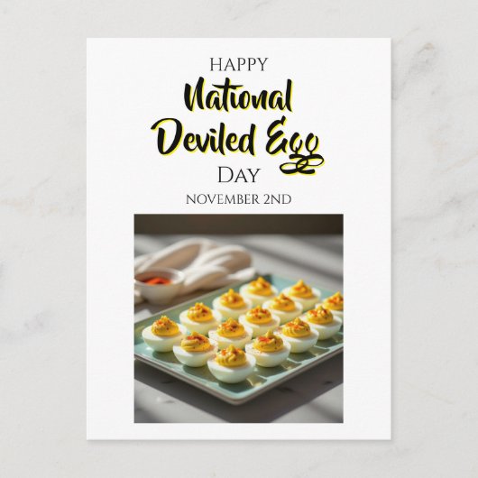 Happy Deviled Egg Day | November 2nd Briefkaart (Voorkant)