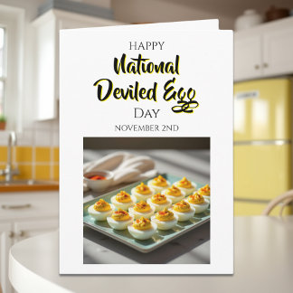 Happy Deviled Egg Day | November 2nd Kaart