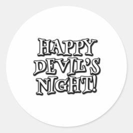 Happy Devil's nacht Ronde Sticker