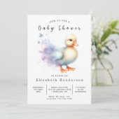 Happy Digital Duck-Baby shower Kaart (Staand voorkant)