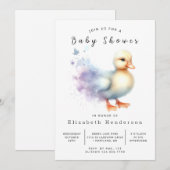 Happy Digital Duck-Baby shower Kaart (Voorkant / Achterkant)