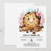 Happy Digital Elegant Cookies Verjaardag Kaart (Voorkant / Achterkant)