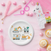 Happy Dino Party Verjaardagsfeestje papier borden Papieren Bordje (Feest)