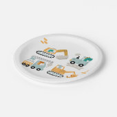 Happy Dino Party Verjaardagsfeestje papier borden Papieren Bordje (Gekanteld)