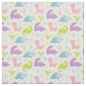 Happy Dinosaur-afdrukfabric Stof (Swatch)