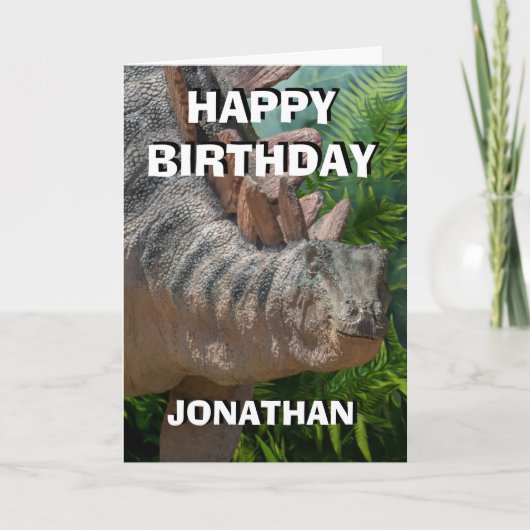 Happy Dinosaur Jurassic Oerwoud Kaart (Voorkant)