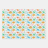 Happy Dinosaur voor Toddle Girl Boy Wrapping Paper (Voorkant 3)
