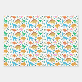 Happy Dinosaur voor Toddle Girl Boy Wrapping Paper