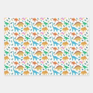 Happy Dinosaur voor Toddle Girl Boy Wrapping Paper